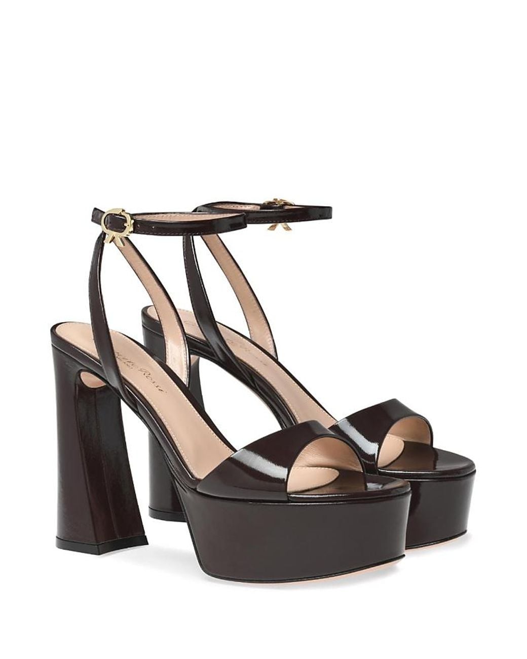 Gianvito Rossi Black Nancy Sandal