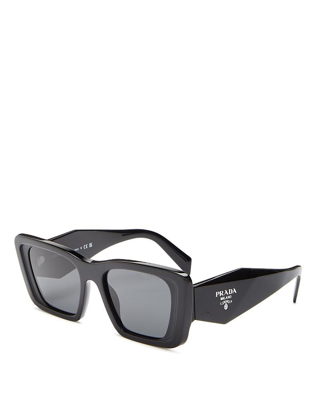Prada Gray Symbole Butterfly Sunglasses, 51Mm