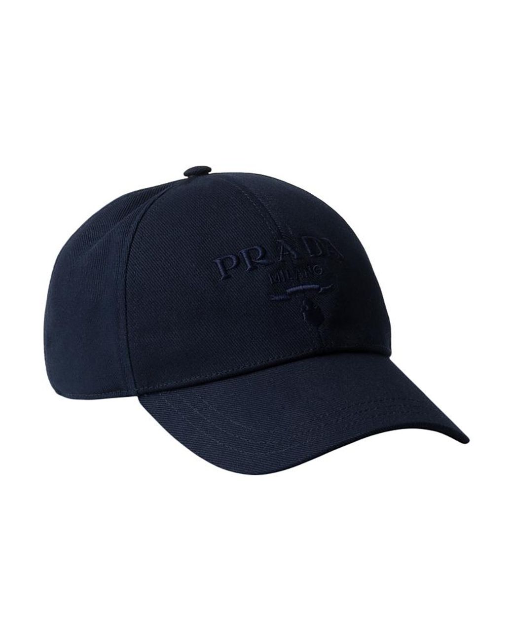 Prada Blue Drill Baseball Cap for men