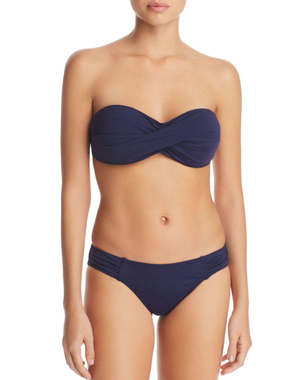 Tommy Bahama Pearl Twist Bandeau Bikini Top in Blue - Lyst