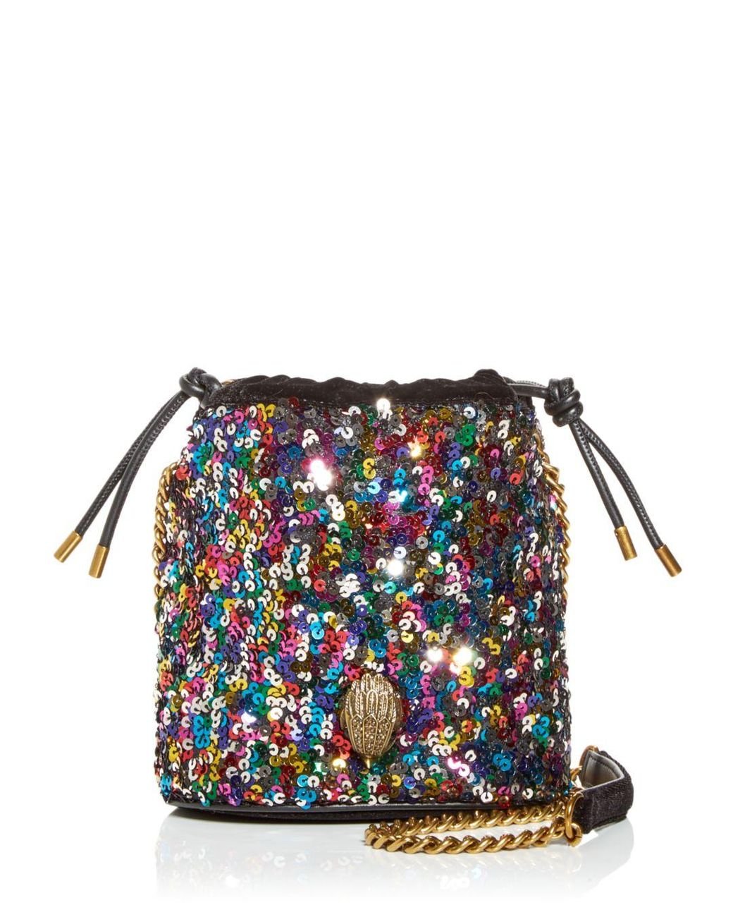 chanel quilted drawstring bag