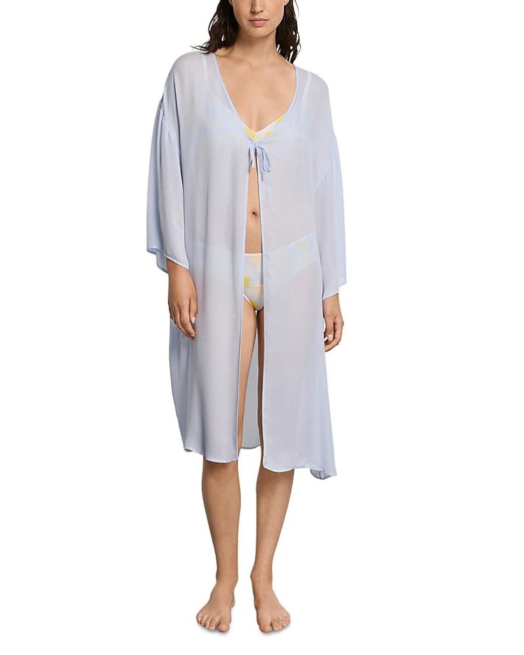 Hanro Gray Monea Robe