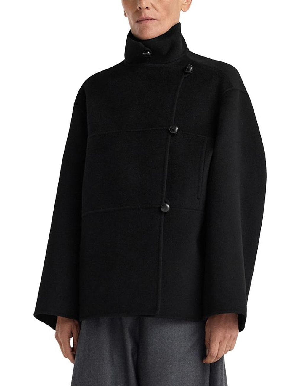 Rohe Black Double Faced Wool Blend Jacket