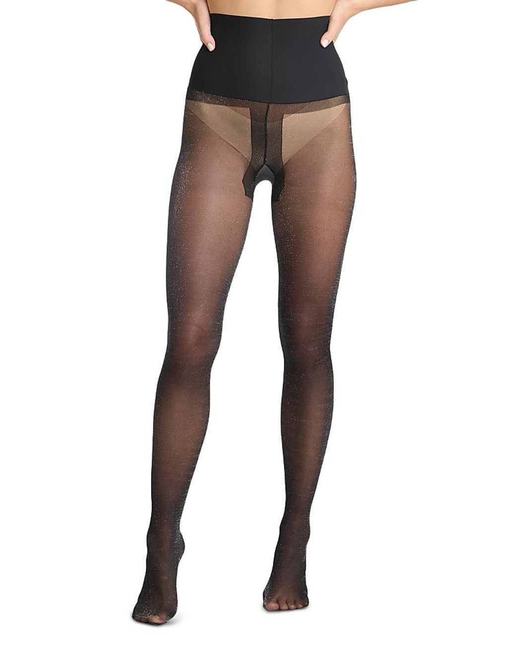 Commando Black Glitter Sheer Tights
