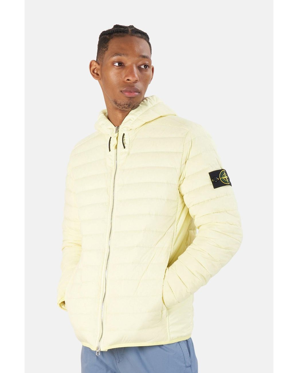 stone island loom woven down jacket