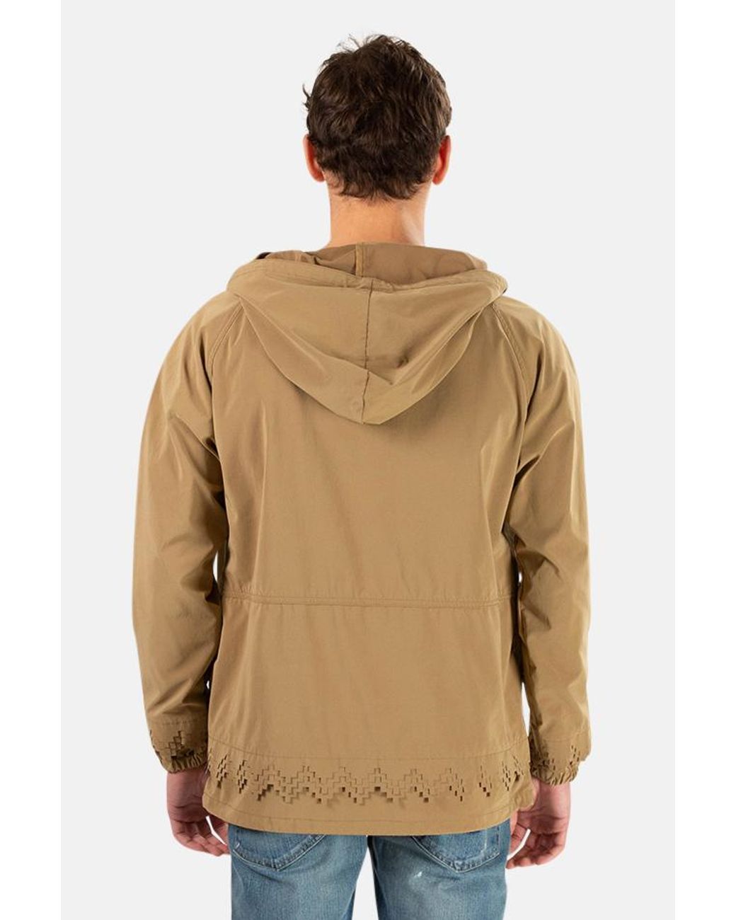 Remi Relief Synthetic Nylon Anorak Jacket in Beige (Natural) for 