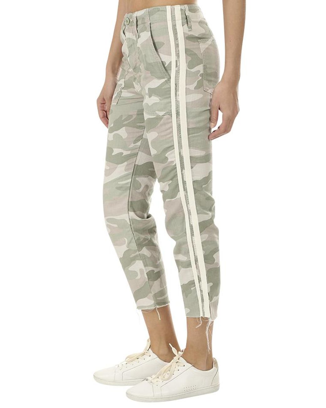 Shaker Chop Crop Fray Pants - Lyst