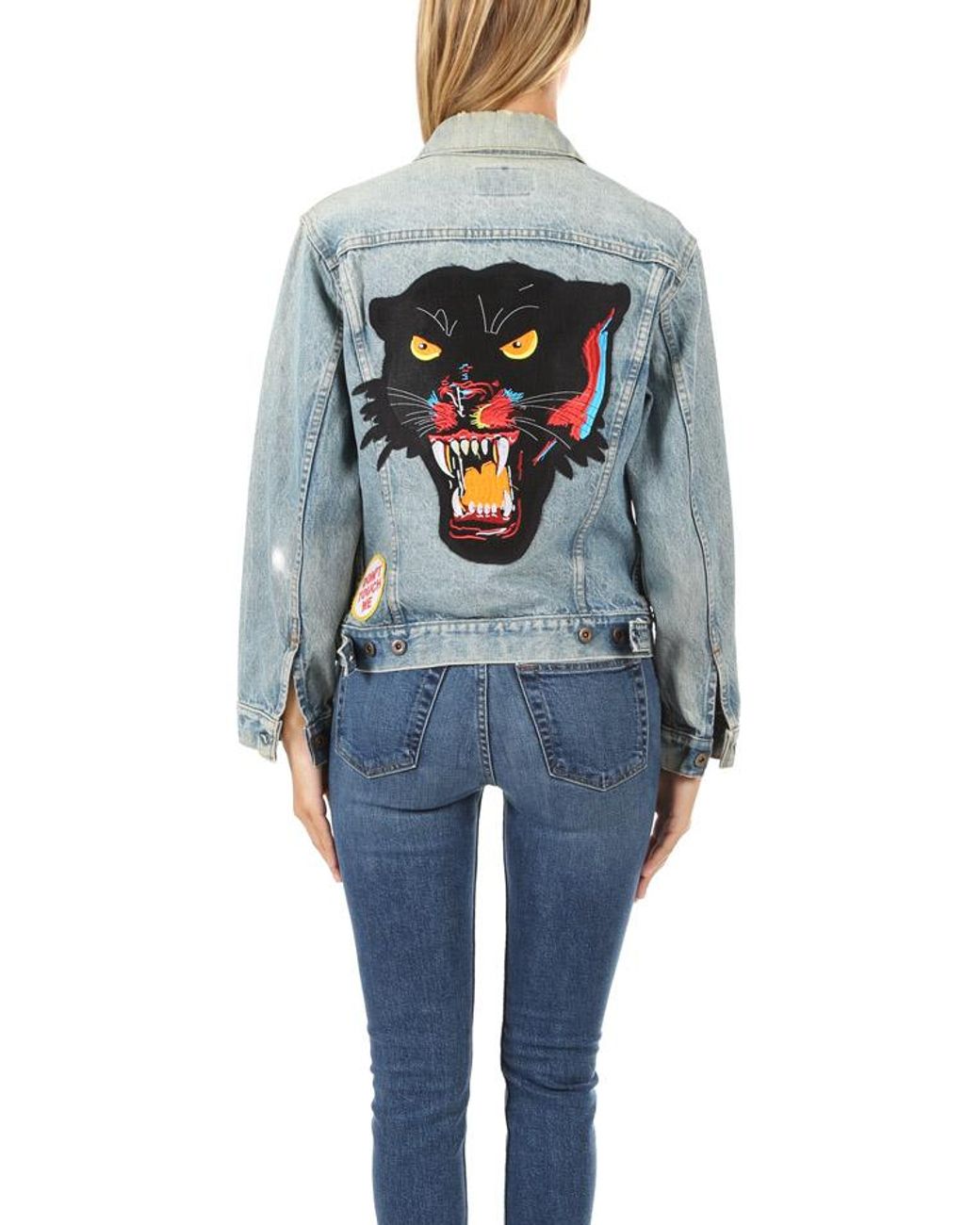 black panther denim jacket