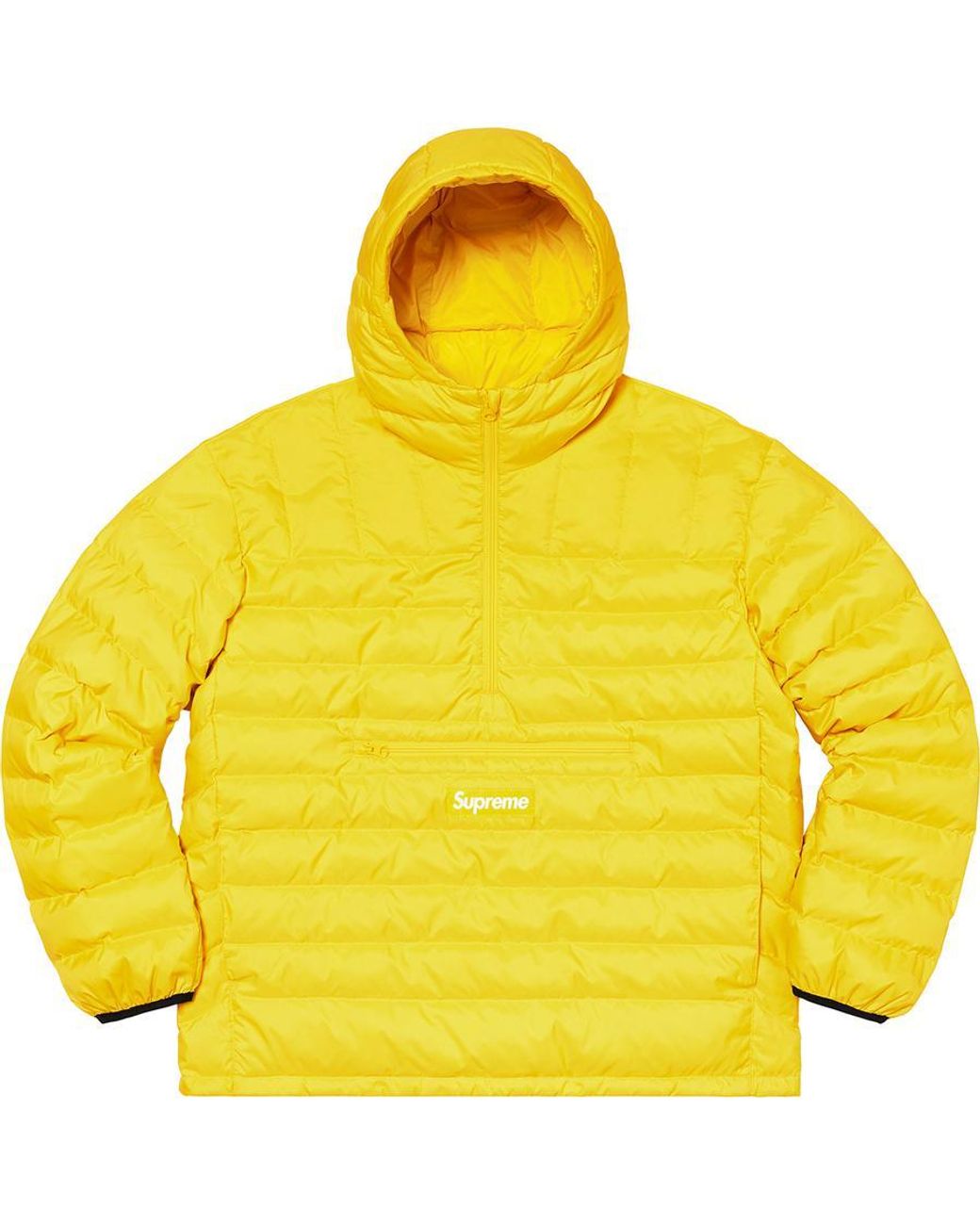 Supreme Micro Down Half Zip Hooded Pullover Yellow | Lyst