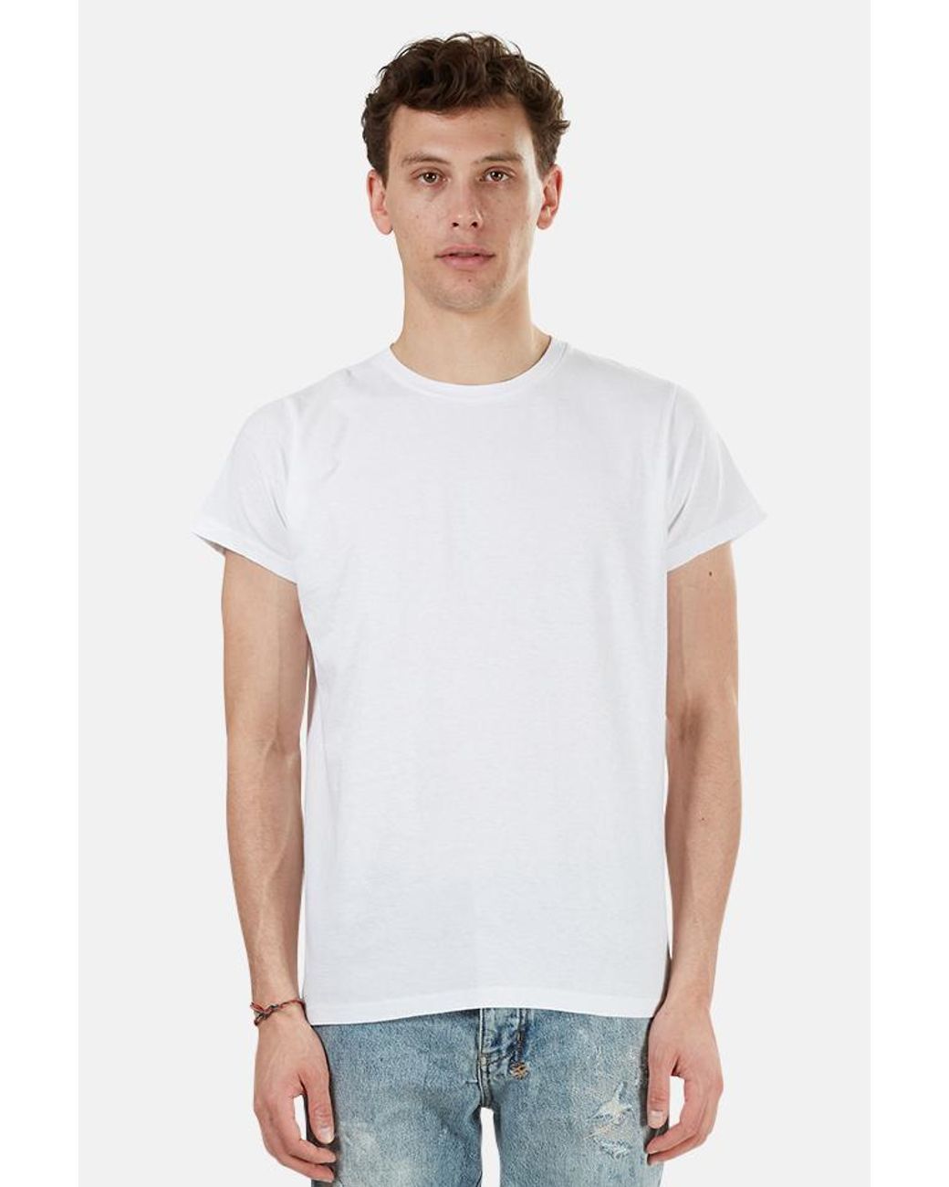 RE/DONE Cotton 50s Fitted T-shirt in White for Men - Lyst