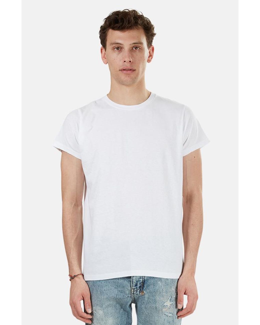 RE/DONE Cotton 50s Fitted T-shirt in White for Men - Lyst