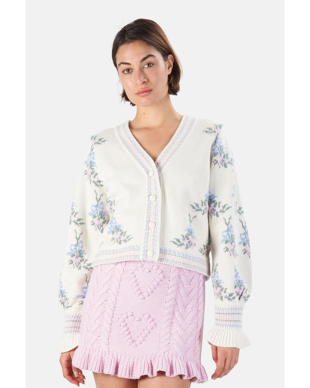LoveShackFancy Cotton Boscom Cardigan 