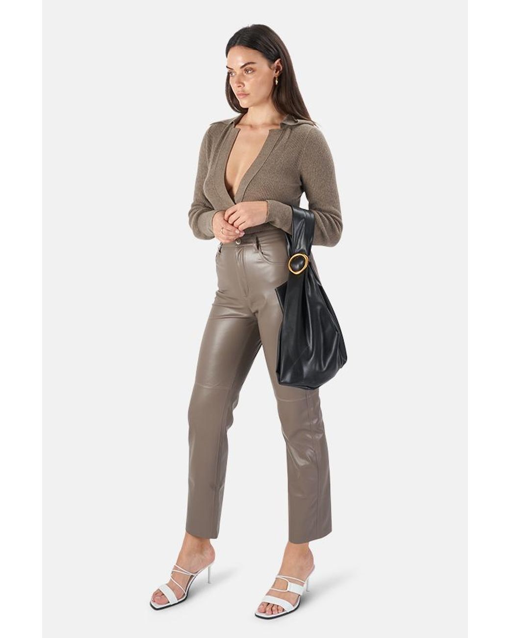 Nanushka Vinni Vegan Leather Pants | Lyst