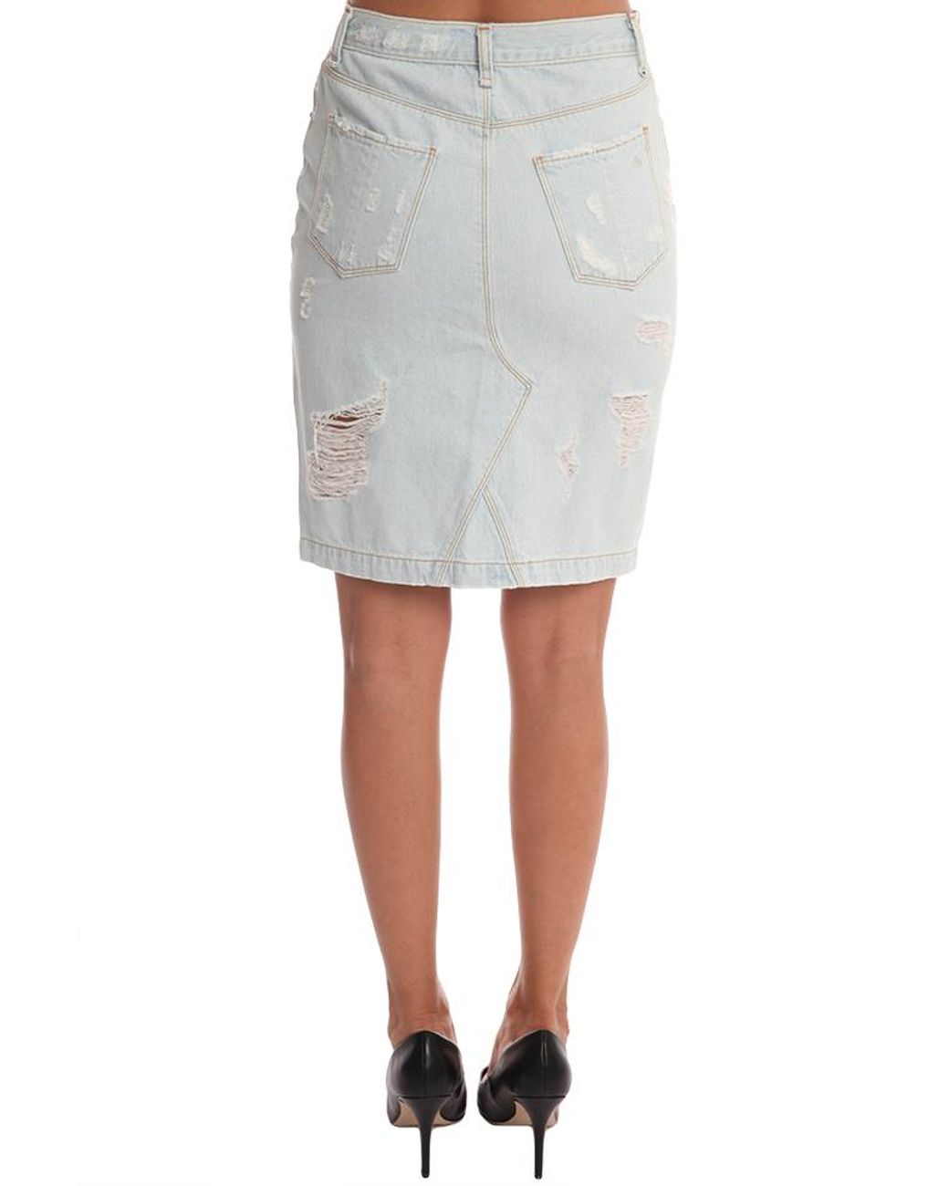 rag and bone denim skirt
