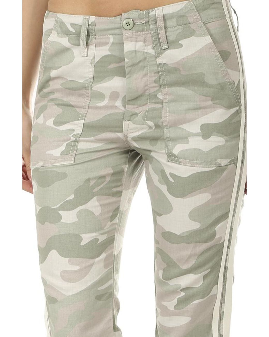 Shaker Chop Crop Fray Pants - Lyst