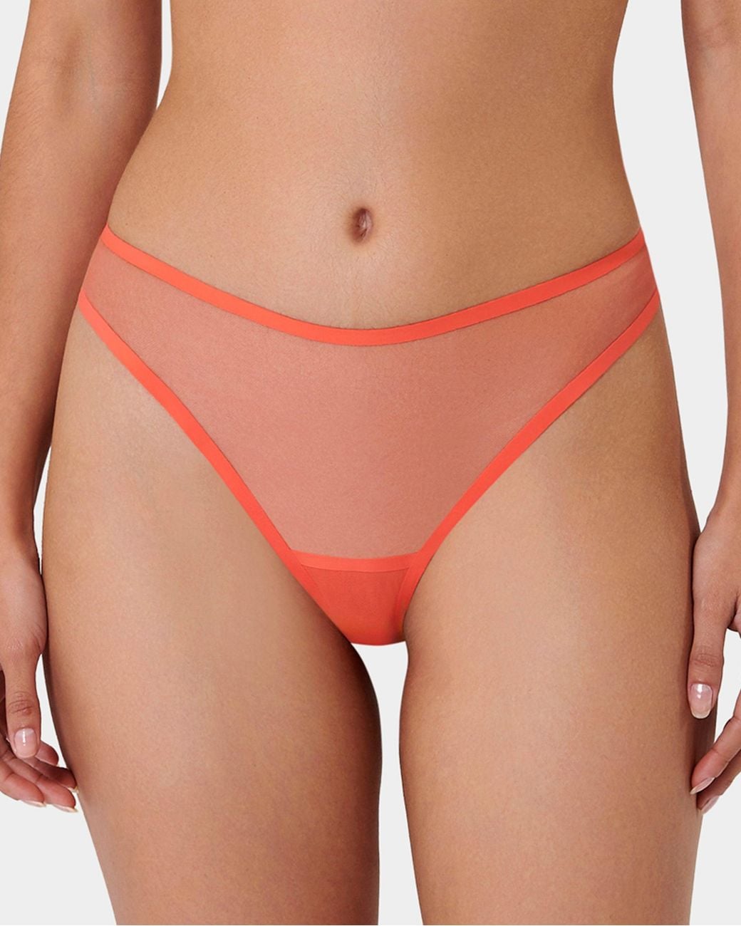 Bluebella Pink Naomi Mesh Brief Coral
