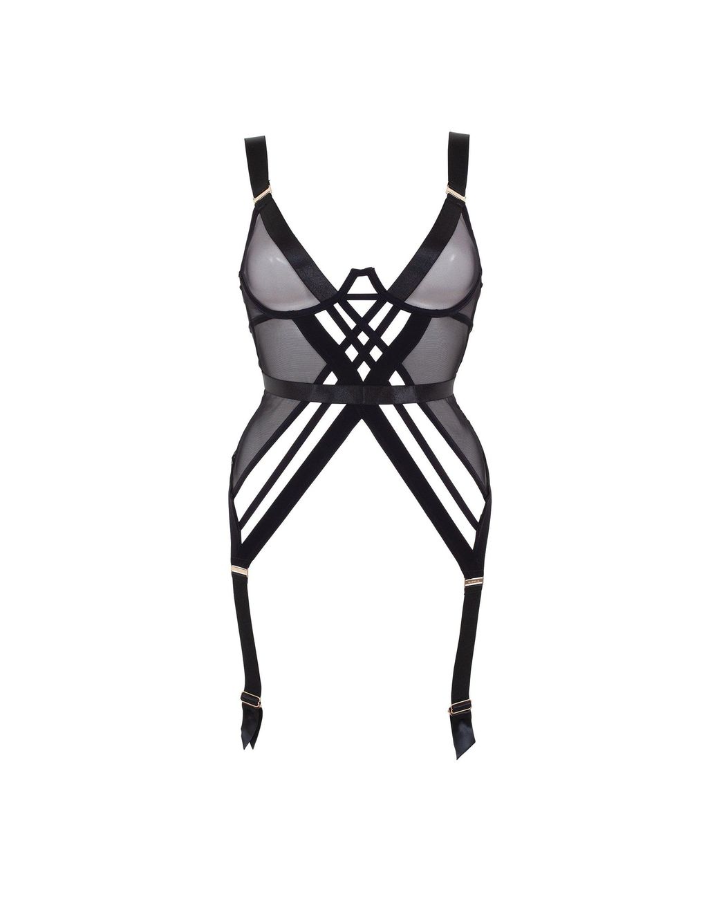 Bluebella Black Sawyer Wired Basque