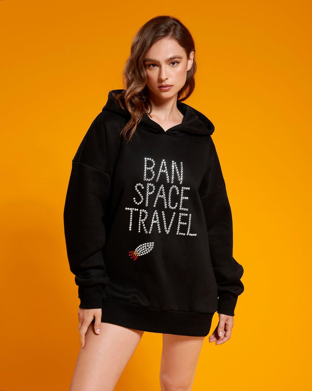Bluebella Black Bb X Ashish Ban Space Travel Hoodie