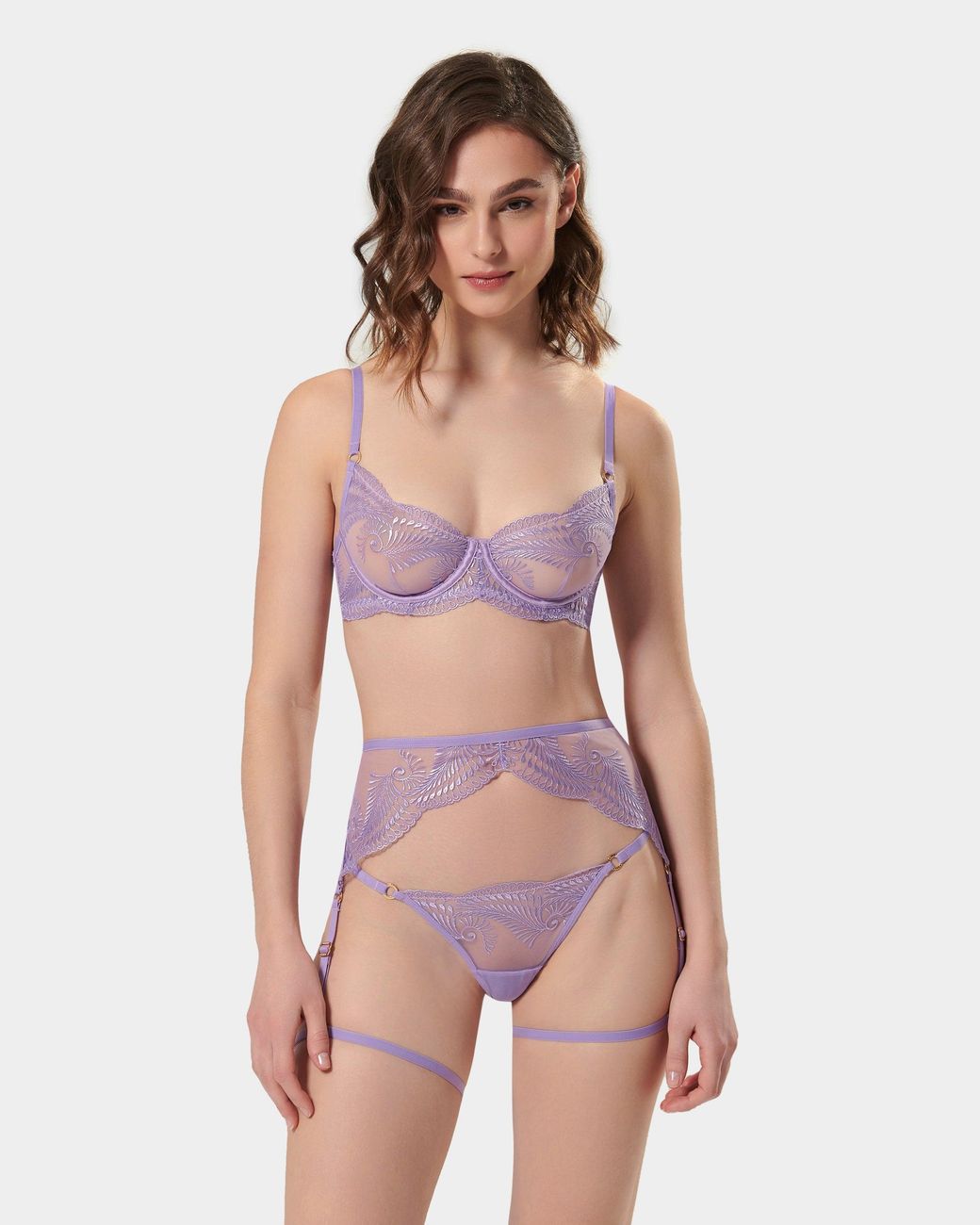 Bluebella Blue Rafaela Thigh Harness Rose