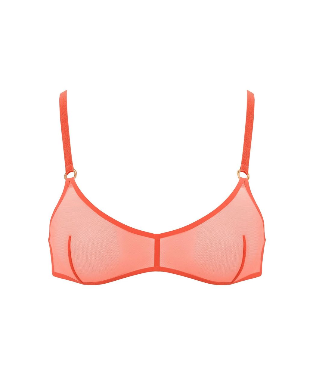 Bluebella Pink Naomi Mesh Bralette Coral