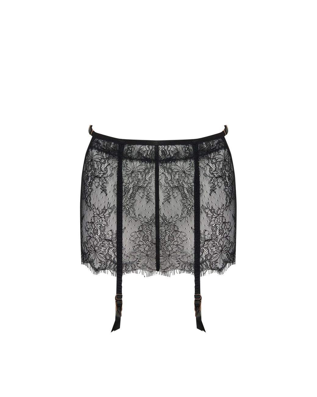 Bluebella Black Camelia Skirt Suspender