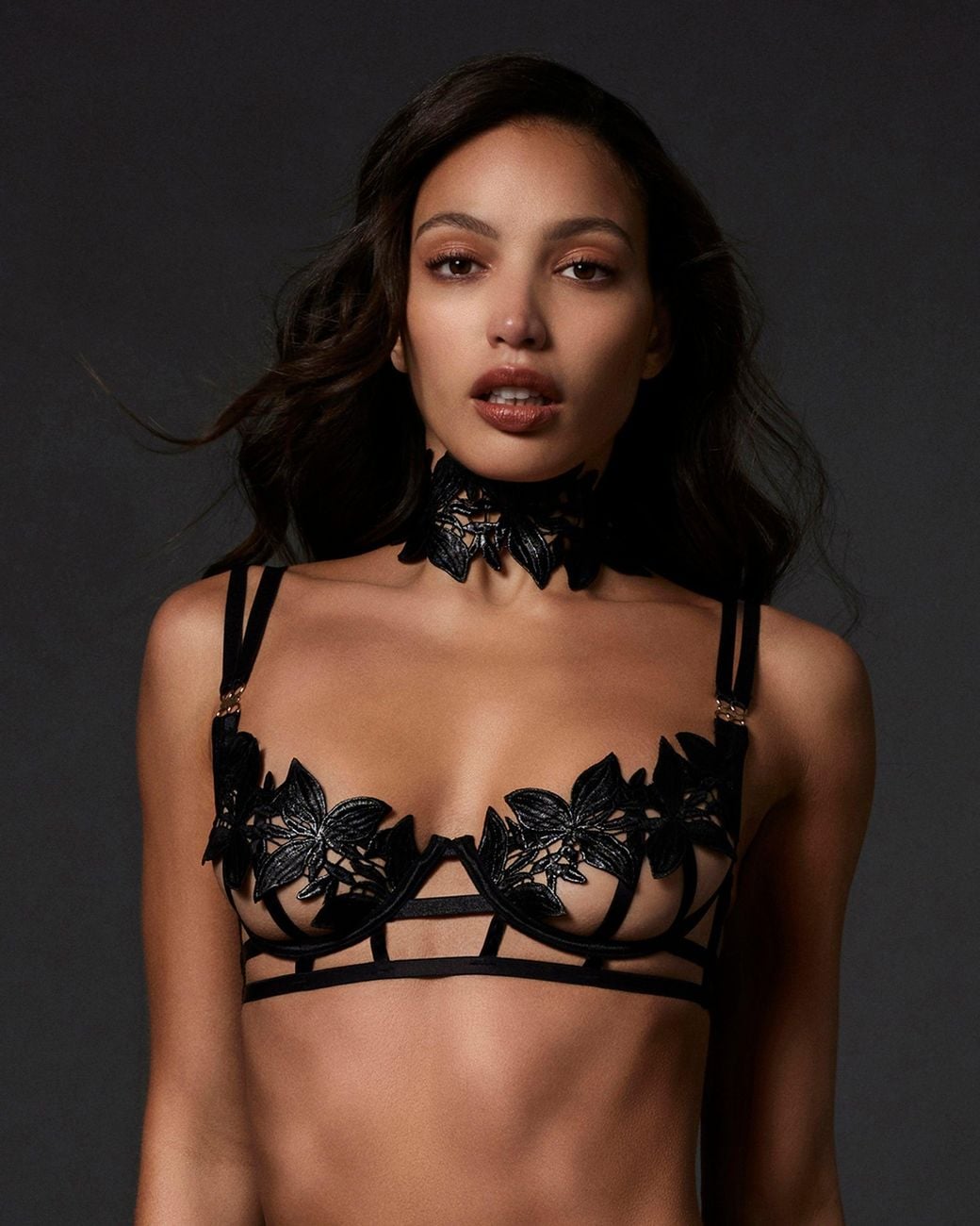 Bluebella Black Ophelia Open Bra