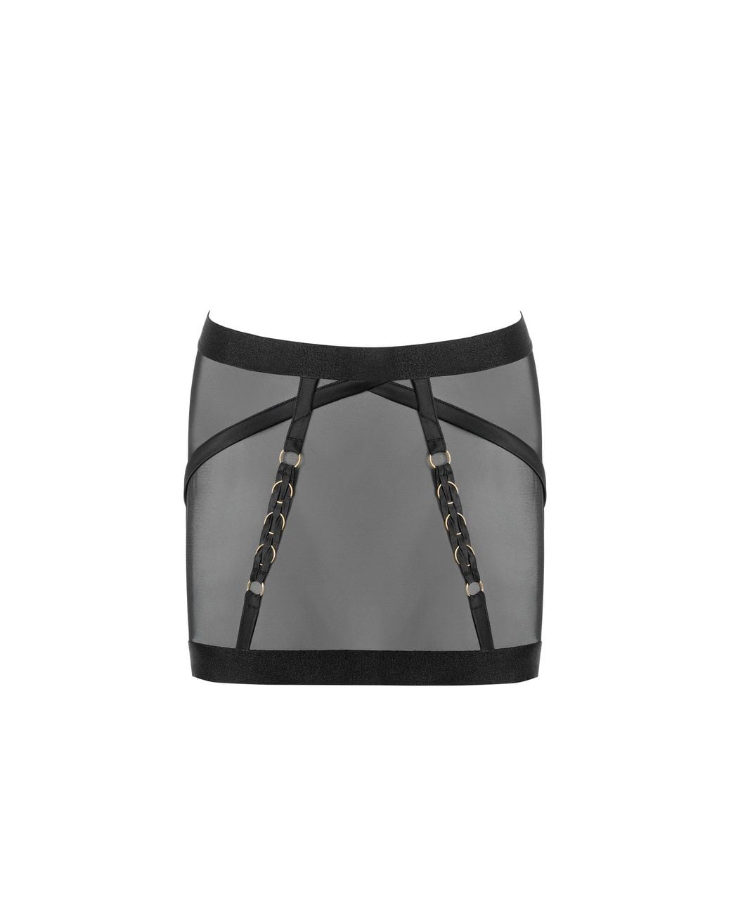 Bluebella Gray Suri Mesh Open-Back Skirt