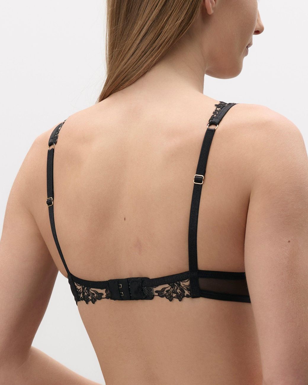 Bluebella Black Samara Floral Embroidered Sheer Bra