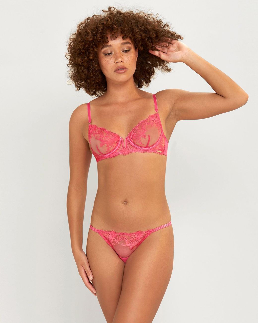 Bluebella Pink Marseille Thong Fandango