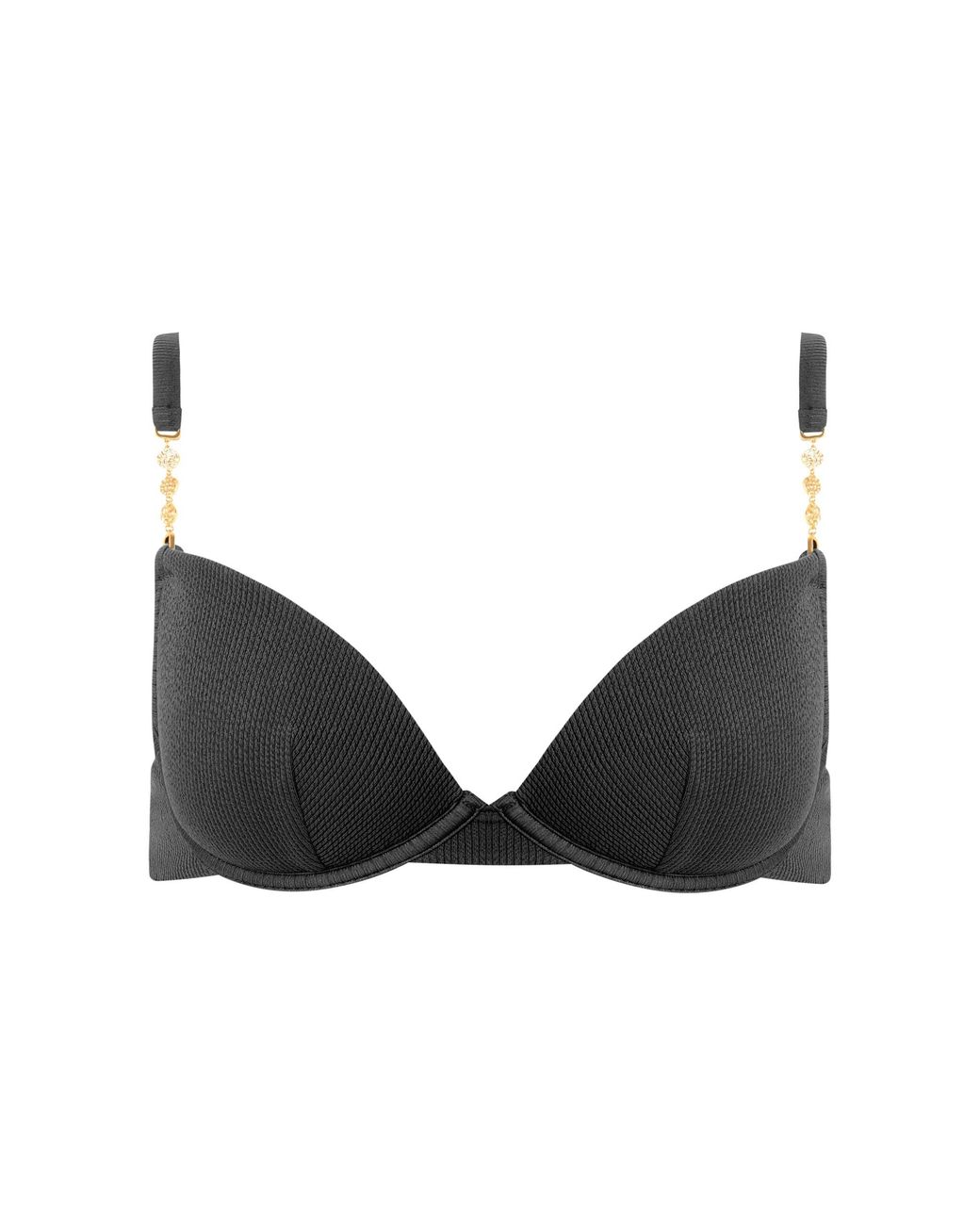 Bluebella Black Caspian Underwire Bikini Top