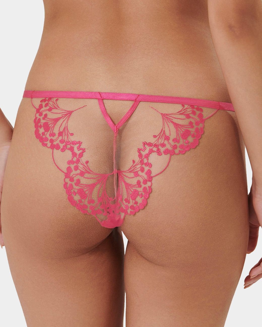 Bluebella Pink Marisa Brief Fuchsia/Sheer