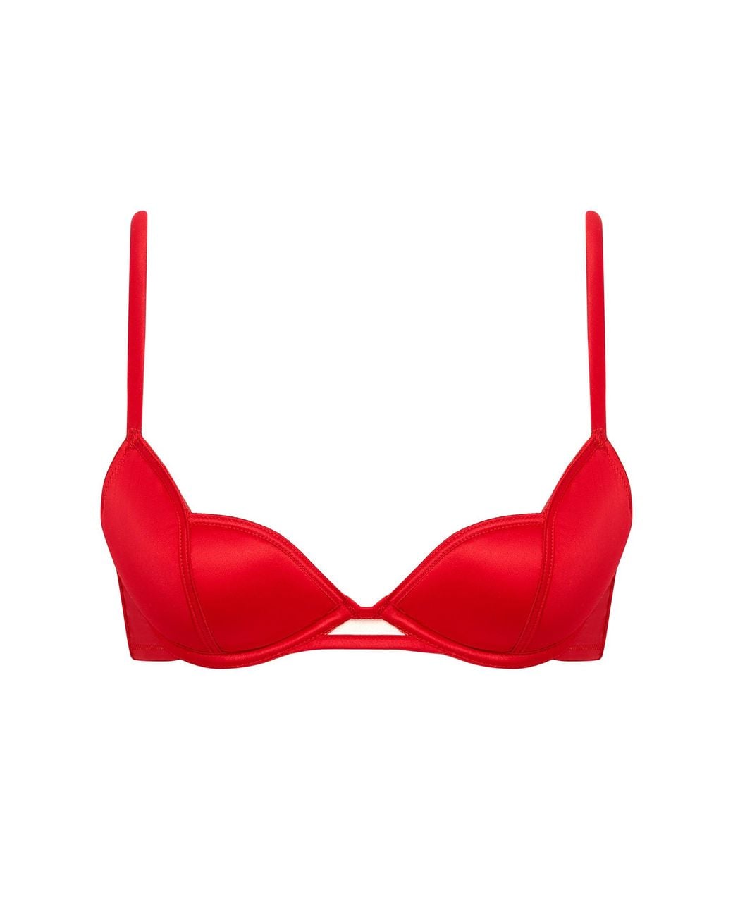Bluebella Red Cara Satin Bra
