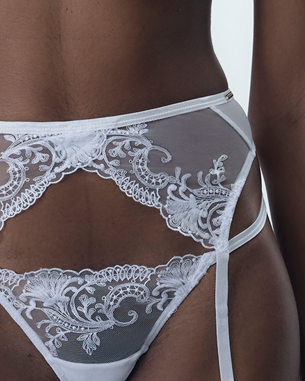 Bluebella White Marseille Suspender