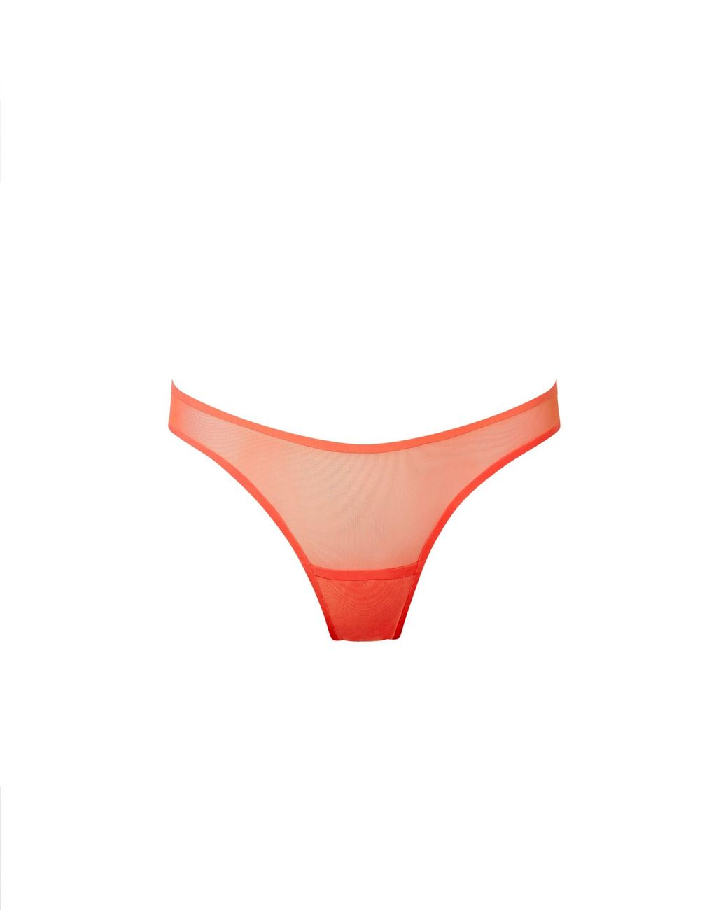 Bluebella White Naomi Mesh Thong Coral