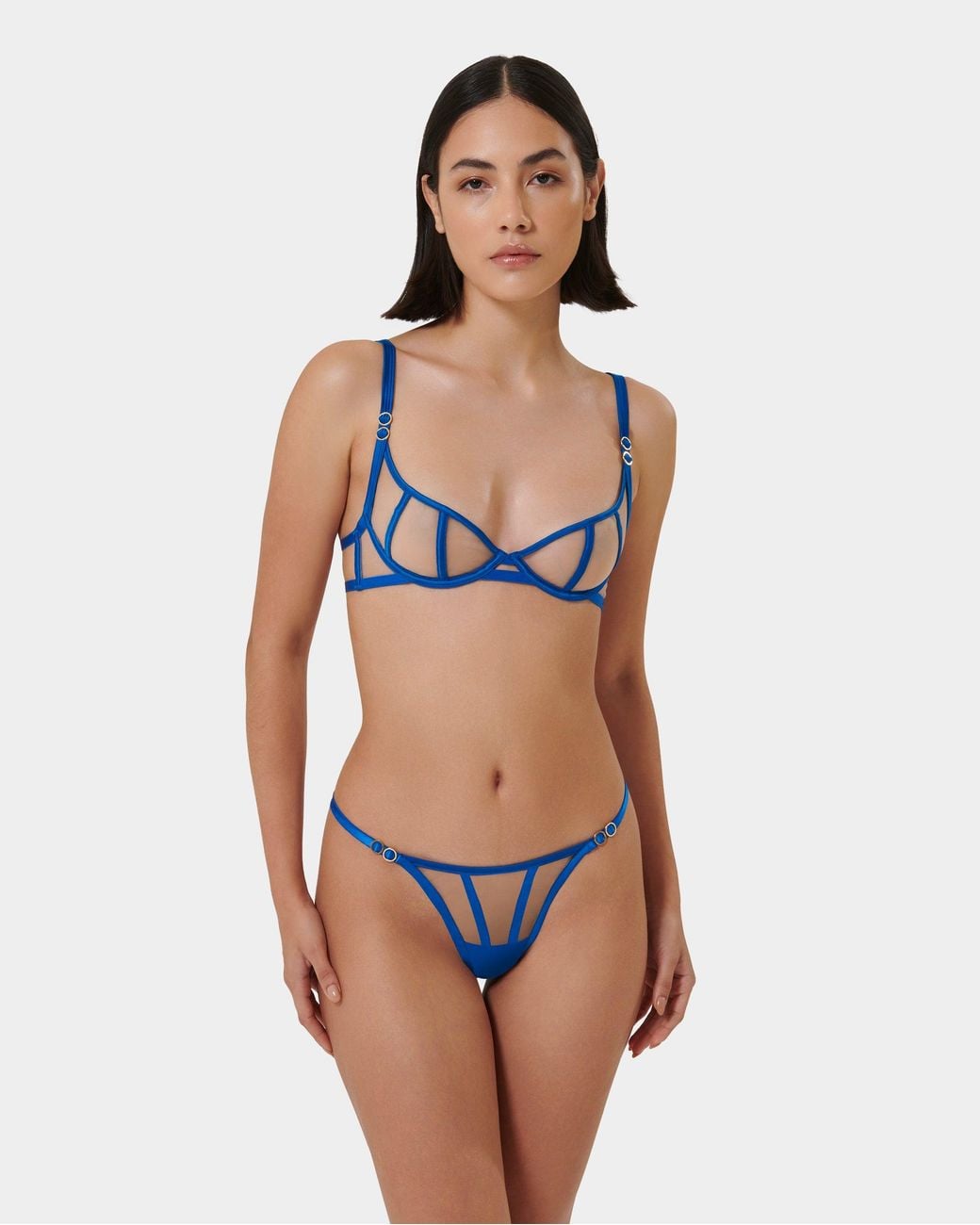 Bluebella Blue Etta Sheer Strappy Bra