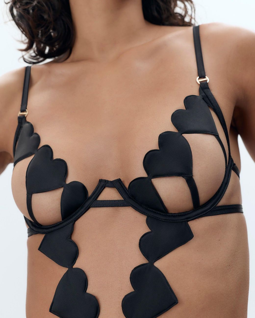 Bluebella White Gia Open Heart Bodysuit