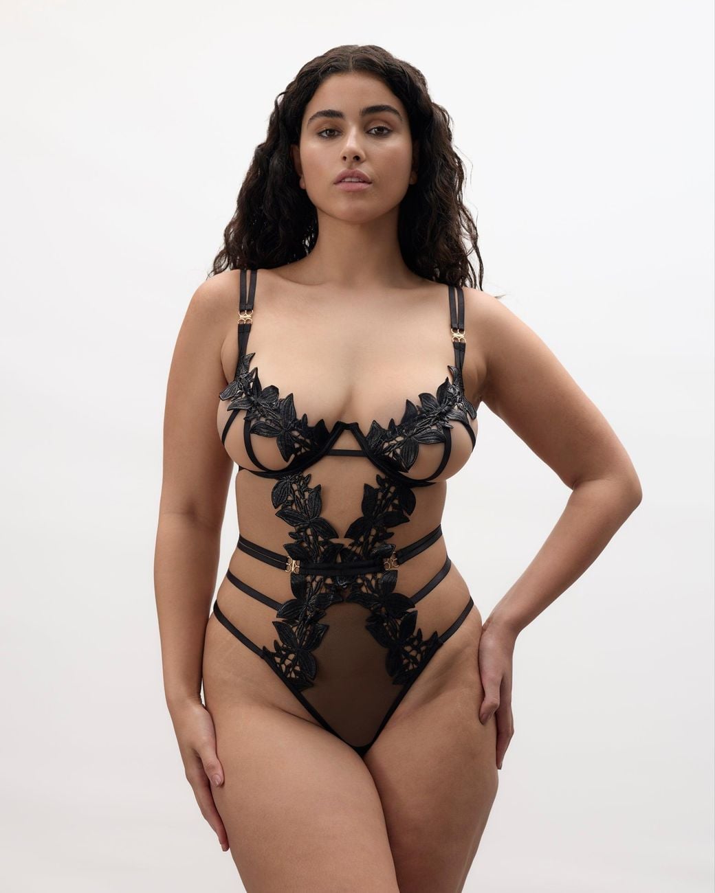 Bluebella White Ophelia Open Bodysuit