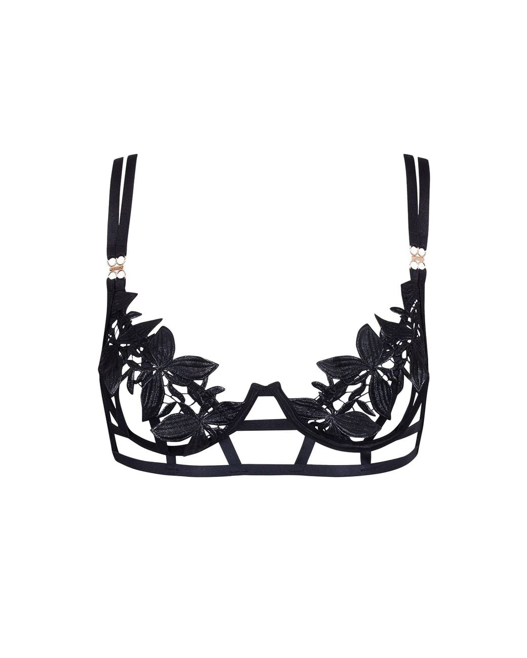 Bluebella Black Ophelia Open Bra