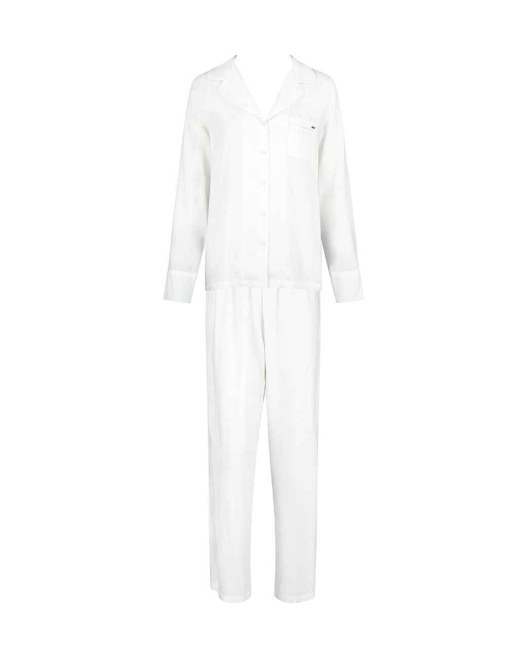 Bluebella White Tarcon Eco Viscose Long Pyjama Set