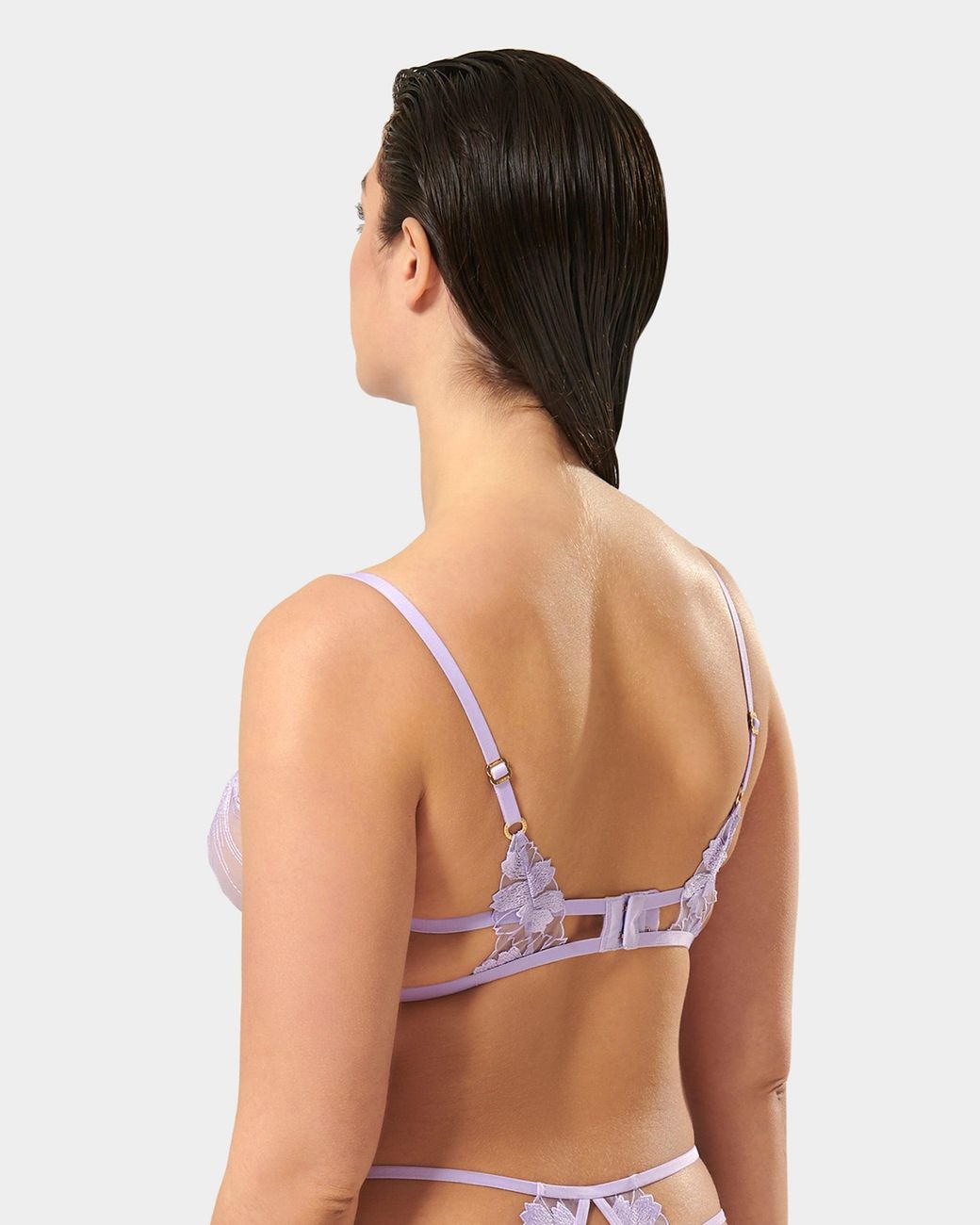 Bluebella White Colette Bra Rose