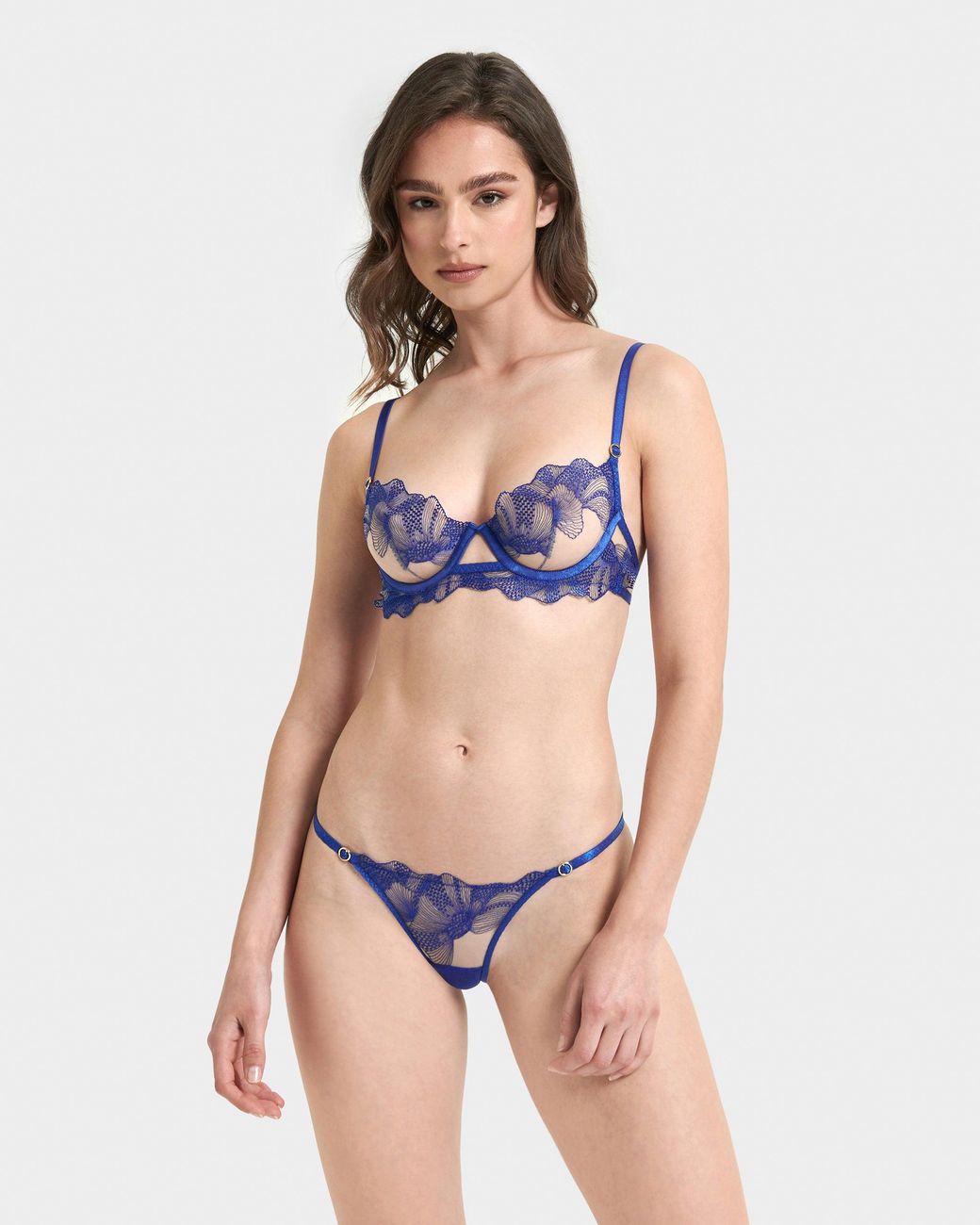 Bluebella Blue Adeline Brief Sheer/Surf The Web
