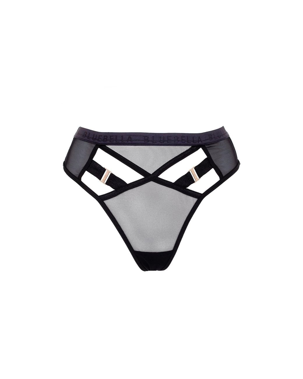Bluebella Black Oslo High-Waist Thong