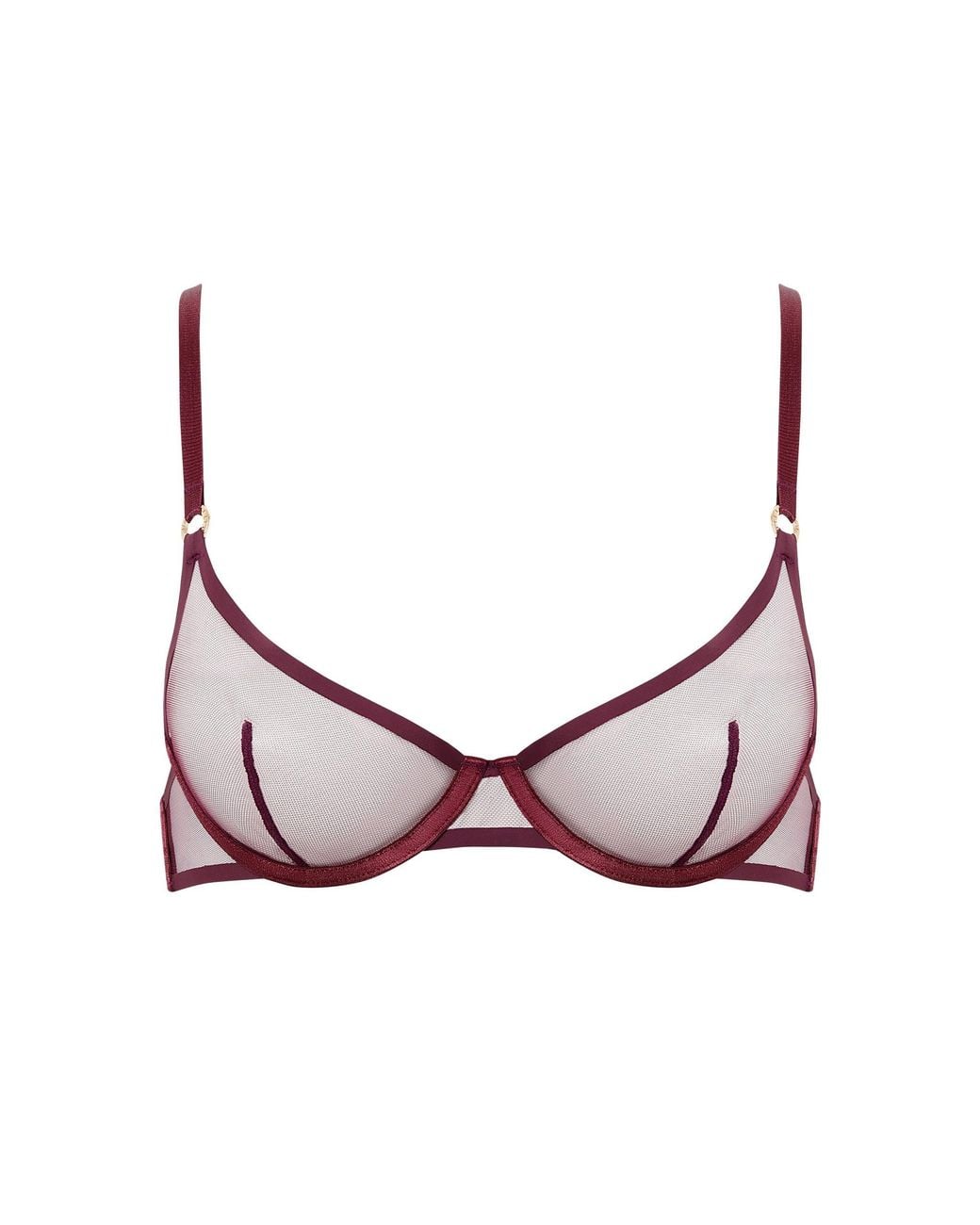 Bluebella Pink Naomi Mesh Bra Cherry