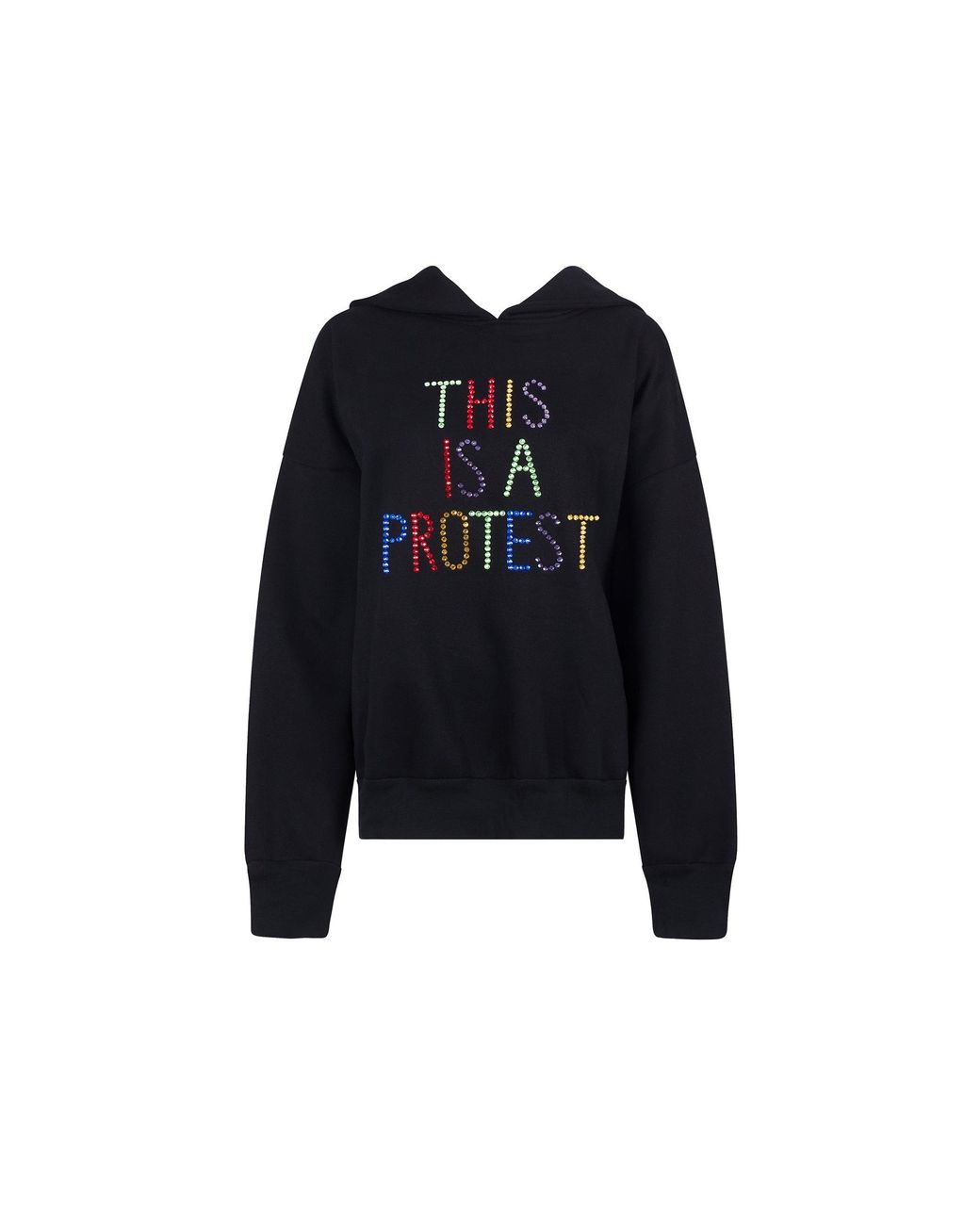 Bluebella Black Bb X Ashish This Is A Protest Hoodie