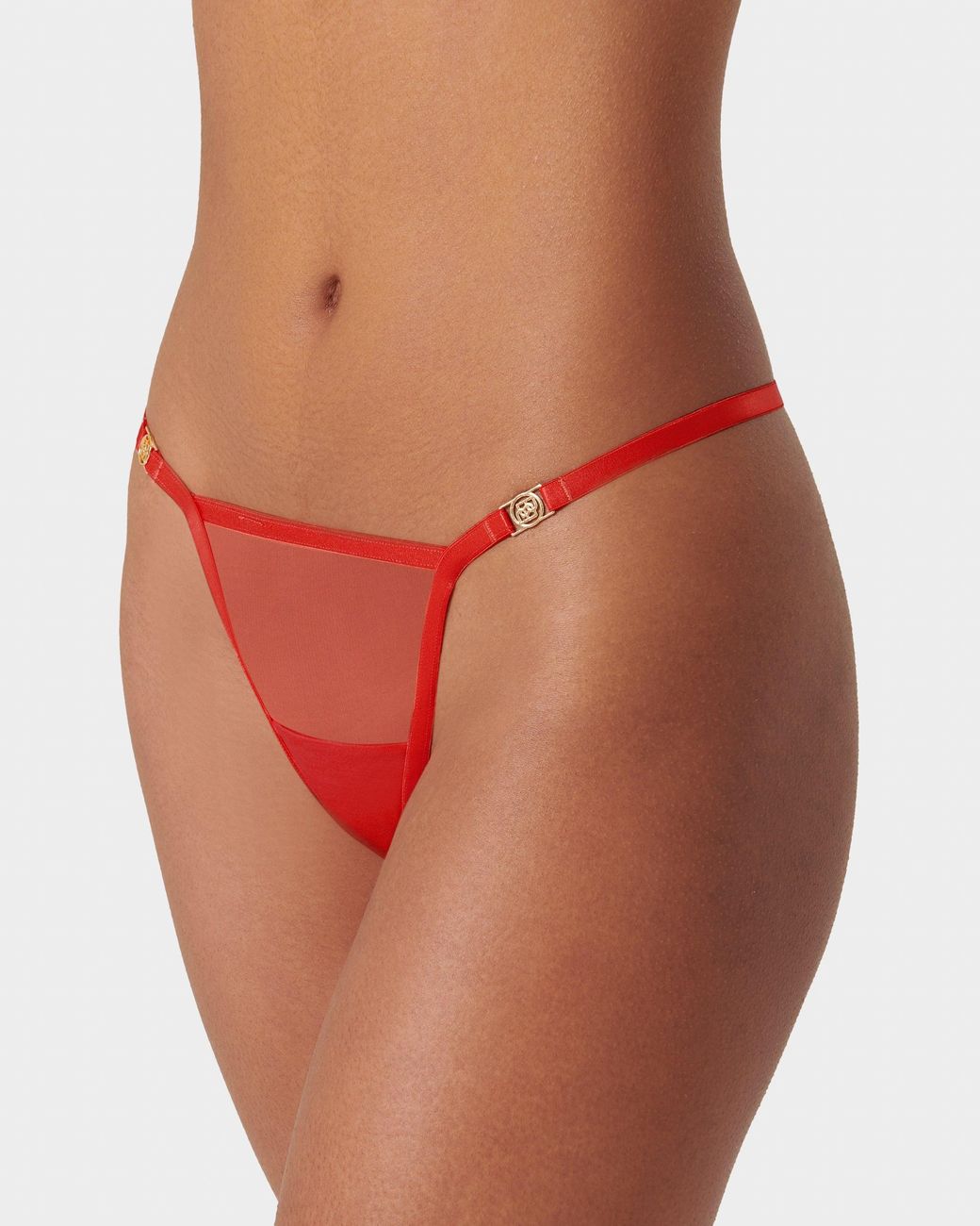 Bluebella Red Tali Sheer Thong