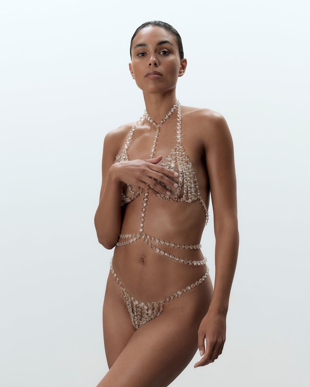 Bluebella String En Cristal Bluebella en coloris White