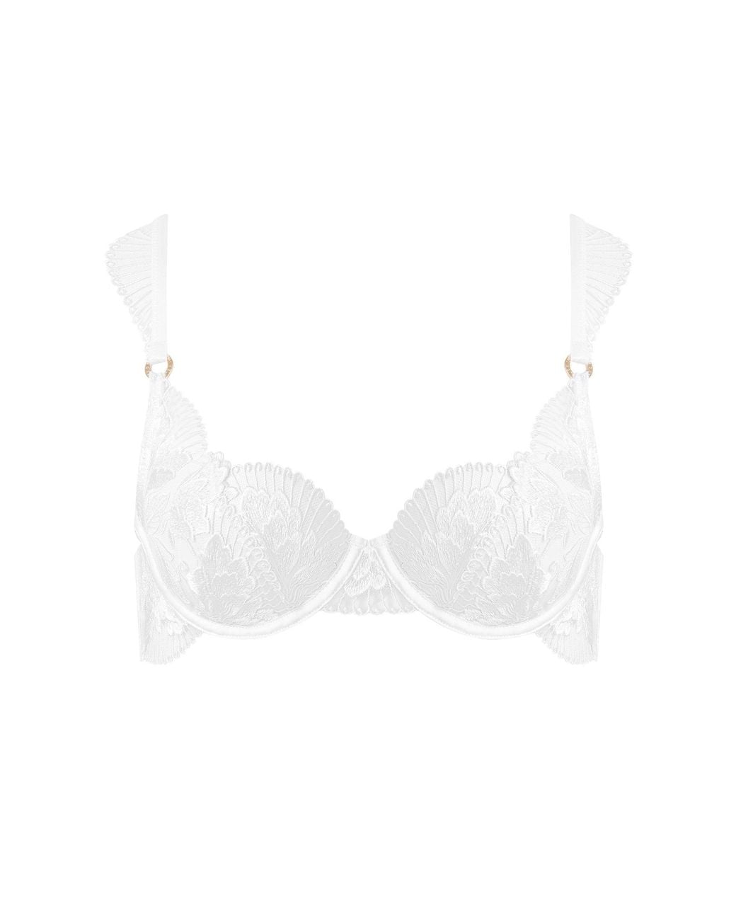 Bluebella Brown Gabriella Floral Embroidered Bra