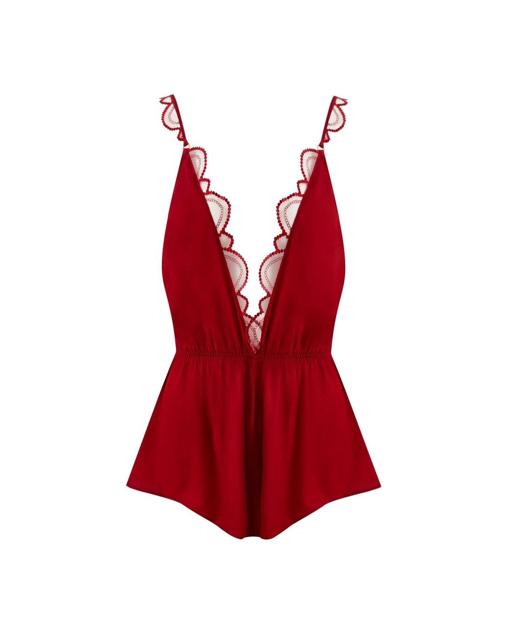 Bluebella Red Soraya Luxury Satin Teddy Savvy