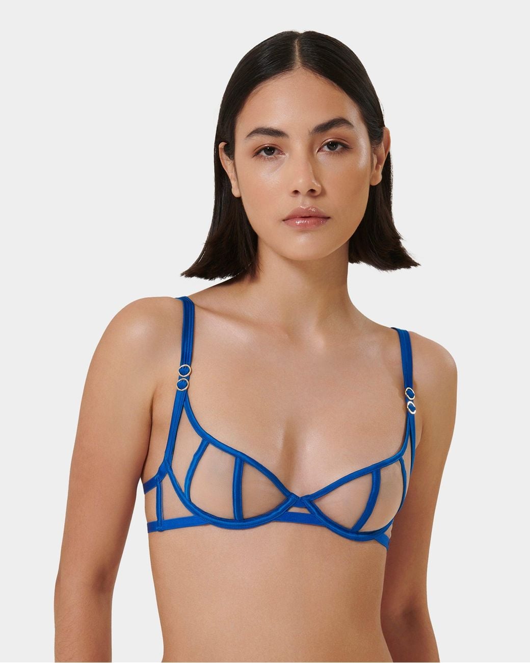 Bluebella Blue Etta Sheer Strappy Bra