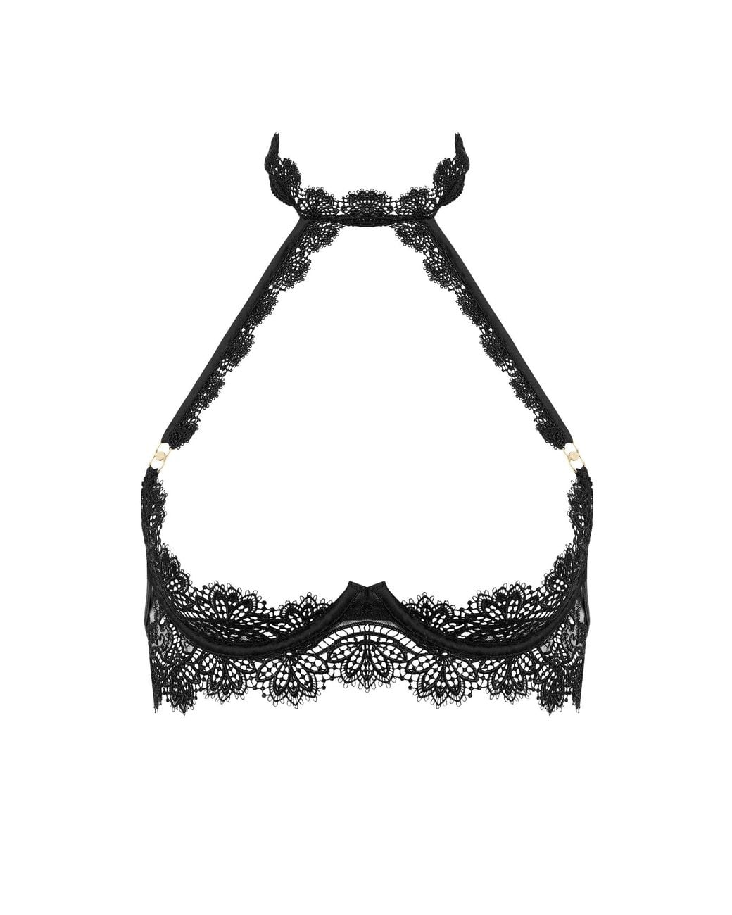 Bluebella Black Arella Open Harness Bra
